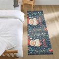 thumbnail image 3 of Yayeee Runner Rug for Bedroom 2'x6' Machine Washable Hallway Non Slip Mat, Blue Christmas Santa, 3 of 8