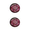 thumbnail image 3 of Advancent Posavasos para bebidas, posavasos Vintage, almohadilla bordada portátil, almohadillas aislantes, decoración de , sala de estar, rojo Rojo púrpura 2Conjunto, 3 of 6