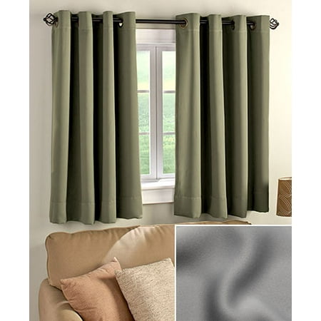 Stone 36 Panel Short Panel Blackout Curtain Walmart Com