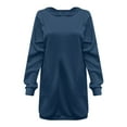 thumbnail image 4 of HNMKIU Hauts pour Femmes Unis Hiver Automne et Chandail à Manches Longues Robe à Capuche Couleur Chandails à Capuche pour Femmes, 4 of 4