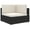 Black , cream white, variant on vidaXL Patio Furniture Rattan Sofa Chair Corner Seat with Cushions Poly Rattan