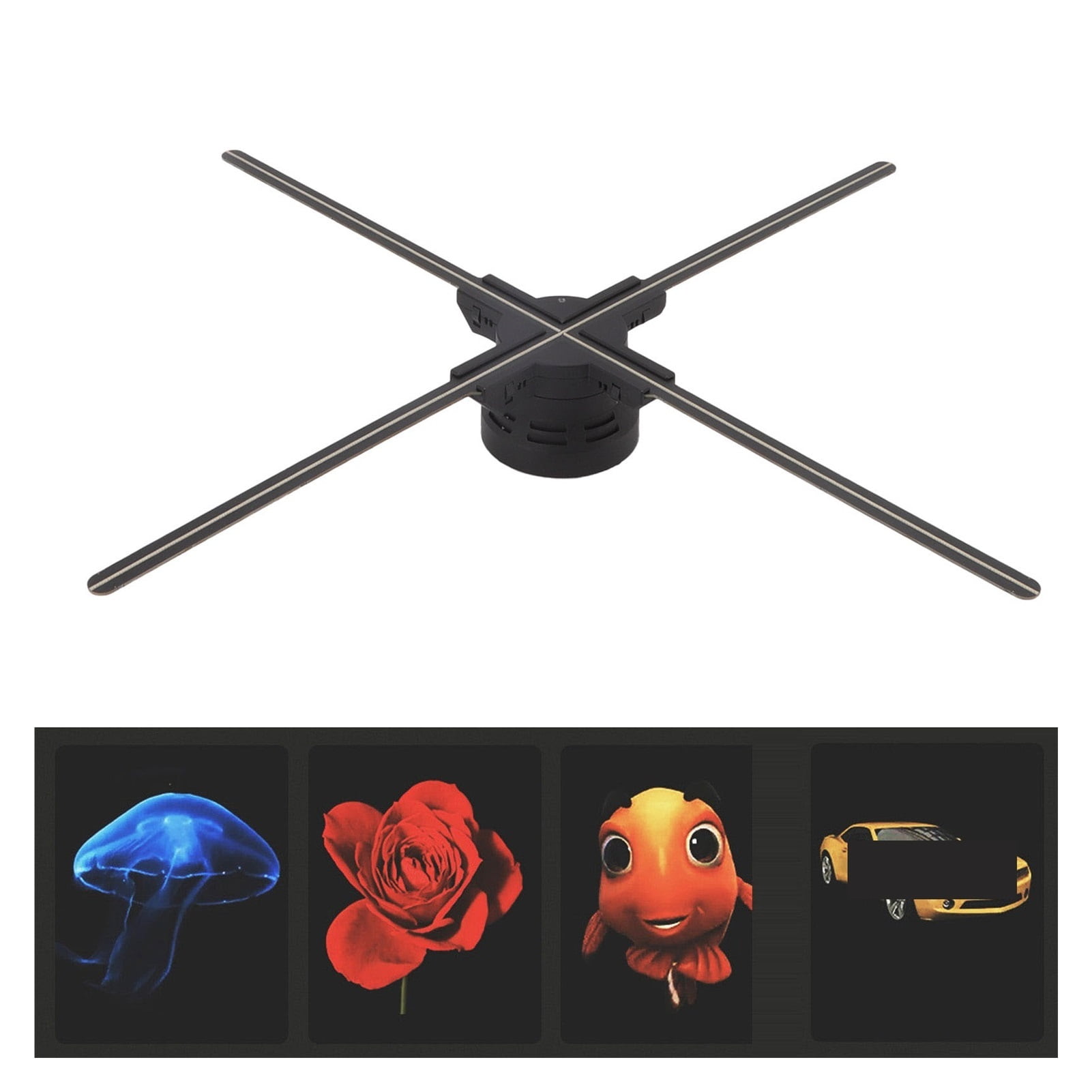 3D Hologram Fan Projector Quick Response 1600 X 720 Resolut 60cm Large Display Holographic LED Fan ,Versatile And Practical
