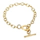 thumbnail image 1 of Metal Toggle-clasps Hombres para Mujeres Pulseras Geométricas Oro Plata Cadena Vintage Color, 1 of 2