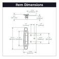 thumbnail image 2 of Hickory Hardware P296-VB Vintage Bronze Surface Self-Closing Hinge 2-Pack, 2 of 6
