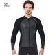 thumbnail image 3 of DIVE SAIL Traje de buceo 2MM Pantalones cortos de manga larga Traje de neopreno Rash Guards Artesanía exquisita Sensación de cuerpo fresco Snorkel Trajes camisa masculina XL Methold  OD019363-04, 3 of 6