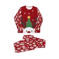 thumbnail image 2 of Odeerbi Christmas Pajamas for Family Holiday Long Sleeve Family Christmas Pajamas Matching Sets Dad Parent Child Printed Loungewear Set Two-Piece Sleepwear Xmas PJs Set Black, 2 of 7