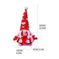 thumbnail image 3 of Plush Valentine gnome under $5! Yrmaups Valentine's Day Gnome Doll with Plush Heart, Soft Fabric Dwarf Decoration for Home and Office, Weighted Base for Stability, Festive Gnome for Mantle and Shelf, 3 of 3