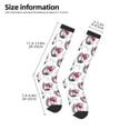 thumbnail image 5 of Daiia Sports Socks Cute Poodle Dog Printed Novelty Crew Socks for Men Women Knee High Socks Cotton Socks Soft & Breathable Support Unisex Socks, 5 of 9