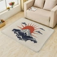thumbnail image 2 of Japanese Rugs for Living Room - 2x3 Rug - Japanese Rug - Japan Mount Fuji Area Rug - Red Sun Mountain Rugs - Asian Style Carpet, 2 of 7