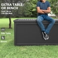 thumbnail image 6 of Bifanuo 260 Gallon Resin Deck Box with Built-in Steel Beams, Large Weatherproof and UV Resistant Indoor & Outdoor Storage Box for Patio Cushions, Pool Supplies, Patio Furniture, 6 of 6