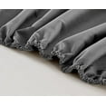 thumbnail image 4 of Chezmoi Collection 6-Piece Gray Sheet Set Queen - Extra Soft Breathable Brushed Microfiber Bed Sheets with 15" Deep Pocket & 4 Pillowcases, 4 of 5