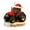 Red, variant on Shoreew Christmas Ornament Tractor Wearing Xmas Hat Charm Festive Hanging Decoration Holiday Seasonal Home Accent