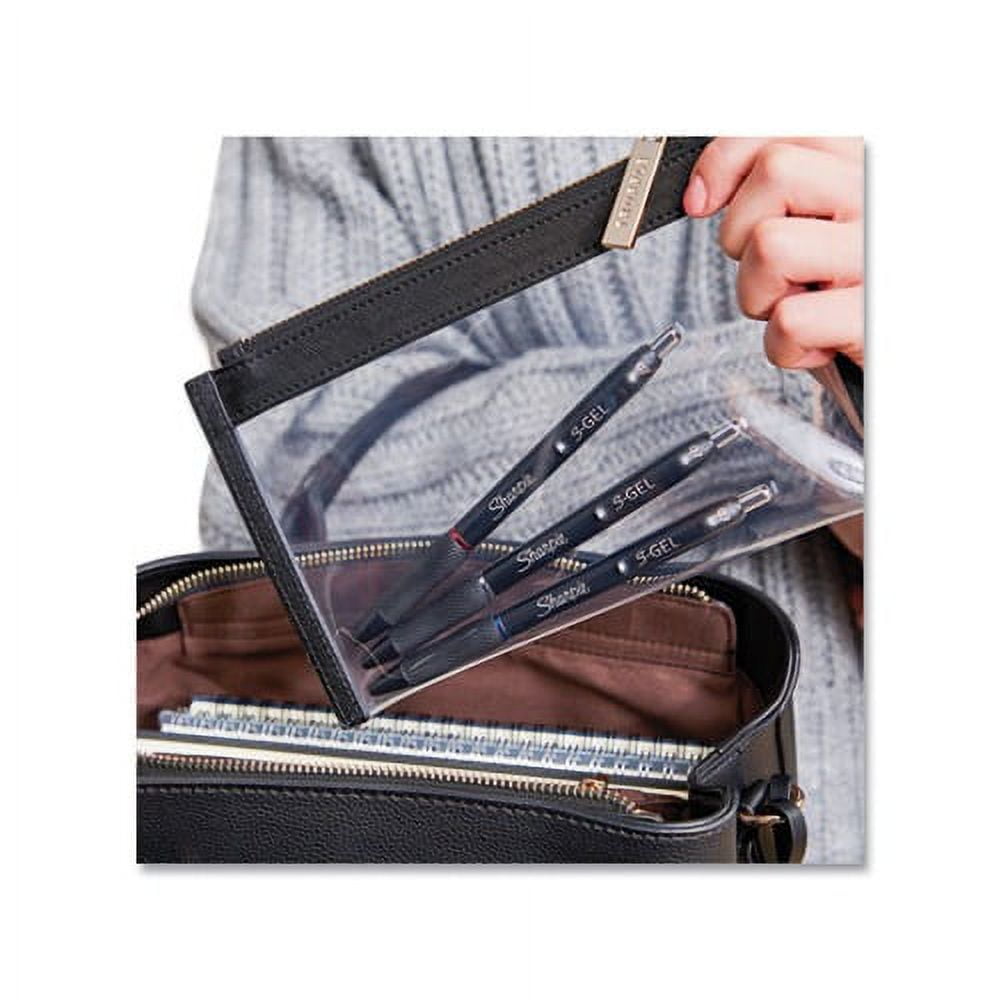 S-Gel Retractable Gel Pen Medium 0.7 mm, Black Ink, Black Barrel, 36/Pack