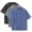 Black+Grey+Blue, variant on 3 Pack Men's Vintage Washed Oversized Cotton T Shirts Loose Fit Short Sleeve Casual Streetwear Unisex Tops