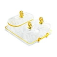 thumbnail image 4 of WeiLaiKeQi Appetizer Plate Serving Platter for Dining Room Wedding Holiday 3 Bowls, 4 of 9