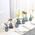 thumbnail image 5 of Glass Bud Vases Set of 36, Small Glass Vase for Flowers, Blue Small Vases for Centerpieces, Vintage Bud Vase in Bulk for Wedding, Party, Events, Reception, Home Decor, 5 of 6