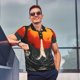 thumbnail image 4 of Balery Retro Space Rocket Launch Camisa Polo de Hombre con Estampado, de Manga Corta y Tejido Medio, Camisa Tipo Golf Polo-XX-Large, 4 of 6
