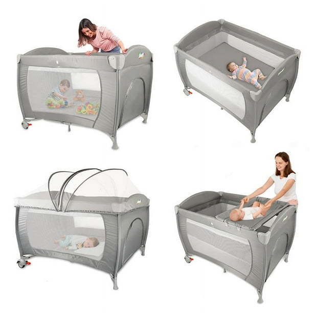 Cuna Viajera Plegable Shimy Cambiador Canguro para Bebé ajustable