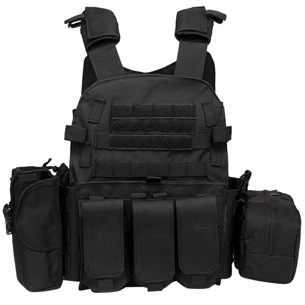Chaleco de caza de camuflaje chaleco Molle ajustable para el pecho para acampar viajar deporte