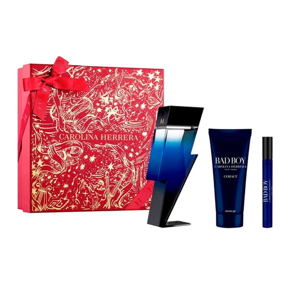 Estuche Bad Boy Cobalt Navidad 3 pzs Hombre