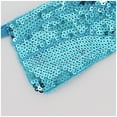thumbnail image 3 of Razzly Sparkly Sequin Bandage Crop Top Women's Dance Vest Bra Belly Outfit Shiny(Sky Blue,One Size), 3 of 6
