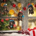thumbnail image 6 of FUNDUFI Christmas Puppy Dog Hanging Pendants Casual Acrylic Flat Pendant Cute Dog Christmas Mini Ornaments Suitable For Holiday Home Party, 6 of 7