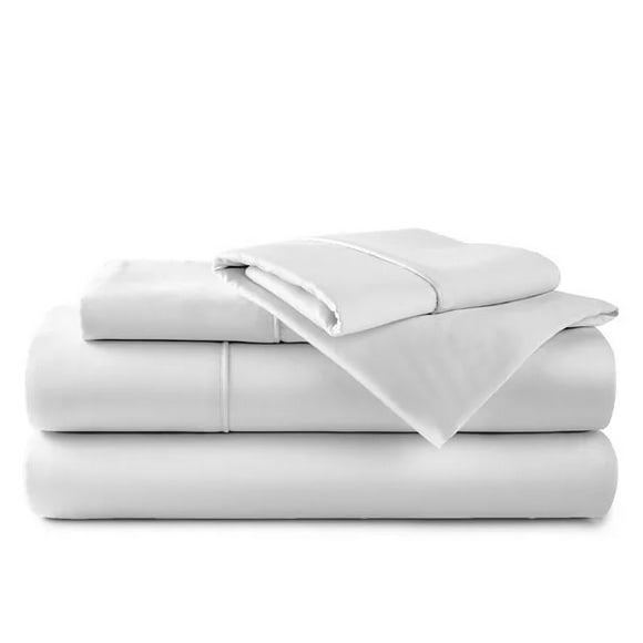 Refurbished Aireolux 600 Thread Count 100% Cotton Ultra Soft Sateen Sheet Sets Queen White