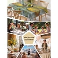 thumbnail image 5 of Ombre Dragonfly Table Cloth, Vintage Abstract Oil Painting Waterproof Tablecloth for Rectangle Tables, Reusable Washable Fabric Table Cover for Restaurant Kitchen Dining Tables 60"x120", 5 of 6