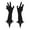 B, variant on Heavy Duty Metal Zombie Hands Yard Stakes - Spooky Halloween Outdoor Decor Set of 2 for Garden, Pathway & Graveyard Displays