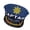 Navy Blue, variant on Fashionable Captain Hat For Men And Women Adjustable Fit Most Head Polyester Cosplay Hat For Long Wear