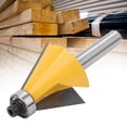 thumbnail image 3 of Router Bit, 8mm Shank Chamfer Bevel Edging Router Bit, Carbon Steel Woodworking Milling Cutter for Wood, Wood Work Carpenter Tools, 3 of 8