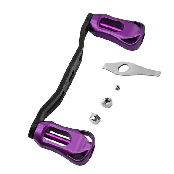 Fishing Baitcast Reels Handle Double Rocker Carbon Fibers Fishing Reels Handle Grip Replacement Conversion Accessory