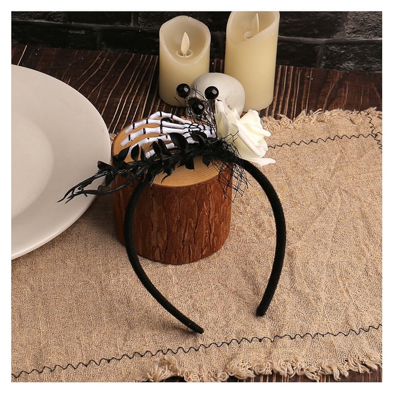 HOARBOEG Halloween Hair Accessories for Women, Gothic Skull  display picture 1