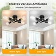 thumbnail image 5 of DONGPAI Modern Sputnik Chandelier Ceiling Light Fixtures, 4-Lights Industrial Dining Room Light Fixture Semi Flush Mount Ceiling Light for Kitchen Bathroom Living Room Bedroom Hallway, 5 of 9