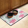 thumbnail image 2 of Tropical Floral Dog Feeding Mat - Non-Slip Waterproof Pet Food Mat with Multi-Layer Absorption, Large Size for Messy Eaters, Eco-Friendly & Easy Clean, 2 of 6
