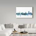 thumbnail image 3 of Trademark Fine Art 'Pretoria South Africa Blue Teal Skyline' Canvas Art by Michael Tompsett, 3 of 3