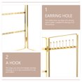 thumbnail image 3 of unbranded Pendientes Y Collares De Hierro Dorado Ideal Para Exhibir En Hogar Y Tiendas, 3 of 7
