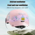 Children Four Seasons Cute Girl Motorcycle Half Helmet with Sun Visor