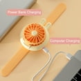 thumbnail image 7 of Personal Mini Wrist Fan, Usb Rechargeable Watch Fan, Adjustable Wrist Strap, 3 Speed Settings, Flashing Light, for Young Ones Indoor Outdoor Desk Travel, Green Plastic, by FAJHHA, 7 of 7