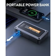BUTURE 4000A Portable Car Jump Starter, 12V Battery Booster for 8.5L Diesel / 9.0L Gas, Power Bank, 4-Mode LED Light