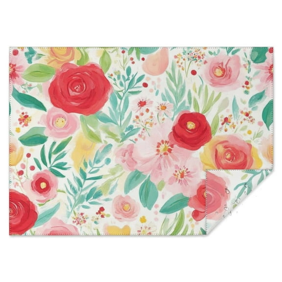 Pioneer Flower Rectangle Tablecloth 60"x84",Waterproof Polyester Rectangle Table Cloth, Wipeable Spillproof Polyester Tablecloth for Dining, Camping, Indoor and Outdoor