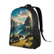 thumbnail image 2 of Fotbe Valley River Dinosaur Mochila de Viaje para Laptop, Mochila Ejecutiva Delgada y Resistente 15.6", 2 of 8