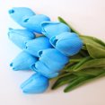 thumbnail image 2 of Famyfamy Thinksgiving Flovers 1PC 3.5cm PU Artificial Flower Real Touch 23 Colors Tulip Flowers Bouquet For Wedding Party Home Decoration, 2 of 21