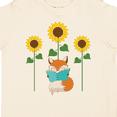 thumbnail image 4 of Inktastic Reading Book Lover Sunflower Fox Boys or Girls Toddler T-Shirt, 4 of 5
