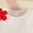 thumbnail image 5 of TOWED22 Toddler Baby Girl Clothes 12 18 24 Month 2T 3T Summer Outfit Strawberry Graphic T-shirts Shorts Set(Red,3 Y), 5 of 9