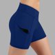 thumbnail image 2 of TaTaai Women's High Waisted Butt Lifting Yoga Shorts with Pockets Solid Stretchy Running Gym Workout Shorts Scrunch Booty Athletic Fitness Pants Gift, 2 of 8