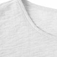 thumbnail image 5 of XUNKUSGA Cotton Line Sundresses for Women Soild Crew Neck Short Sleeve Womens Dresses Loose Casual Long Dresses Breathable Comfortable Midi Dresses,White, 5 of 7
