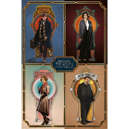 - Fantastic Beasts And Where To Find Them - Movie Poster / Print (Characters In Frames) (Size: 24