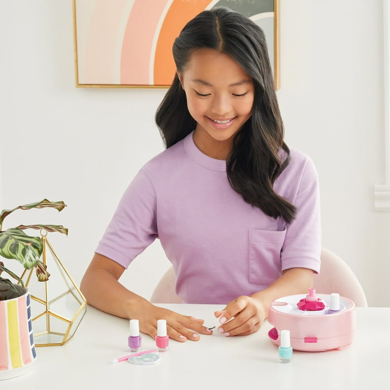 Make It Real Color Fusion Light Magic Nail Dryer 8 Piece Kit All in One Home Manicure Set Dryer Accessories Kids Tweens Girls Ages 8