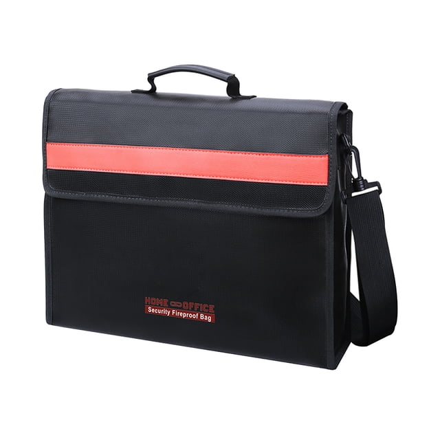 kjfeif Fireproofing Briefcase Capacity Large Storage Finishing Fireproofing Briefcase File Pouch Fireproof Document Bag Silicone Fiberglass Document Holder Large Size